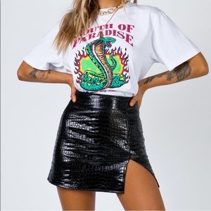 Princess Polly Crocodile Mini Skirt